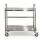 Cefito 2-Tier Stainless Steel Kitchen Trolley with Wheels, 84x56x98cm – Durable, Mobile, 100kg Capacity, Easy to Clean