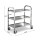 Cefito 3-Tier Stainless Steel Kitchen Trolley with Lockable Wheels, 89x50x83cm – Durable, Mobile, Easy to Assemble