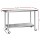 Cefito 1524x610mm Stainless Steel Kitchen Bench with 304 Grade, Adjustable Shelf, Lockable Wheels, Heavy Duty Design