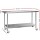 Cefito 1829x610mm Stainless Steel Kitchen Bench with Wheels - Food Grade 304, Adjustable, Heavy Duty, Lockable Castors