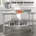 Cefito Stainless Steel Kitchen Bench with Integrated Splashback 1500x600x900mm 430 Food Grade Heavy Duty Commercial