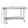 Cefito 1524x610mm Stainless Steel Kitchen Bench with Wheels | Adjustable Shelf & Feet | Durable 430 Grade Steel