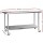 Cefito 1829x610mm Stainless Steel Kitchen Bench with Lockable Wheels - Durable, Adjustable, and Portable Workspace