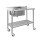 Cefito 304 Stainless Steel Sink Bench: Mobile Kitchen Workstation with Wheels, Adjustable Shelf, and 1-Year Warranty