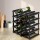 Artiss Wine Rack, Pine Wood & Steel, 42x42x23.5cm, Black, 20-Bottle Capacity, Stylish Display for Home & Restaurants