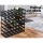 Artiss Wine Rack, Pine Wood & Steel, 42-Bottle Capacity, Black, 61x61x23.5cm, Stylish Display & Storage Solution