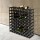 Artiss Wine Rack, Pine Wood & Steel, 72 Bottle Capacity, Black, 80x80x23.5cm, Stylish & Durable Wine Storage Solution