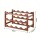 Artiss 3-Tier Bamboo Wine Rack 12 Bottle Walnut Vertical Countertop Organiser for Kitchen Bar Storage