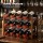 Artiss 3-Tier Bamboo Wine Rack 12 Bottle Walnut Vertical Countertop Organiser for Kitchen Bar Storage