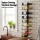 Artiss Wall Mounted Wine Rack 9 Bottle Metal Black Vertical Space Saving Display Storage Organiser 26x7.6x71cm
