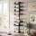 Artiss Wall Mounted Wine Rack 9 Bottle Metal Black Vertical Space Saving Display Storage Organiser 26x7.6x71cm