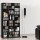 Artiss BERT Black Bookshelf CD/DVD Storage Rack, Adjustable Particle Board, Holds 1116 CDs/528 DVDs, 102x23.5x194.5cm