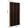 Artiss BERT Brown Bookshelf CD/DVD Storage Rack - Adjustable Particle Board, Holds 1116 CDs/528 DVDs, 102x23.5x194.5cm