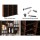 Artiss BERT Brown Bookshelf CD/DVD Storage Rack - Adjustable Particle Board, Holds 1116 CDs/528 DVDs, 102x23.5x194.5cm