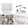 Artiss Bookshelf CD/DVD Storage Rack - White, Adjustable Particle Board, Holds 1116 CDs/528 DVDs, 102x23.5x194.5cm