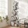 Artiss 5‑Tier Metal Bookshelf Black Geometric Display Shelf Slim Vertical Storage 181cm Height 23kg Capacity