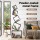 Artiss 5‑Tier Metal Bookshelf Black Geometric Display Shelf Slim Vertical Storage 181cm Height 23kg Capacity