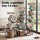 Artiss 5‑Tier Metal Bookshelf Black Geometric Display Shelf Slim Vertical Storage 181cm Height 23kg Capacity