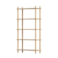 Artiss 5-Tier Wooden Bookshelf Display – 15mm MDF, Pine Legs, 80x30x150cm, 20kg Capacity, Anti-Tip Safety,