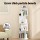 Artiss Bookshelf 4 Tiers Particle Board White 40x40x130cm - Edie Rotating Display Shelf for Home & Office