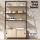 Artiss Bookshelf 5 Tier Cube Cabinet, MDF & Metal, Oak & Black, 100x40x180cm, Stylish Display, Easy Assembly