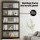 Artiss 5-Tier Black Display Cabinet Bookshelf with Bamboo Frame, Clear Acrylic Panels, and Magnetic Door Closure
