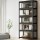 Artiss 5-Tier Black Display Cabinet Bookshelf with Bamboo Frame, Clear Acrylic Panels, and Magnetic Door Closure
