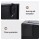 Artiss 6-Tier Black Display Bookshelf Cabinet 60cm W x 180cm H Tall Industrial Storage Unit with Closed Base