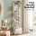Artiss 5 Tier Ladder Bookshelf Bookcase with 2 Fabric Drawers White 39x29.5x161cm Sturdy Frame Display