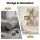 Artiss White S-Shape Floating Wall Shelf 3-Tier 80x19x95cm High-Capacity Display Storage Organiser Unit