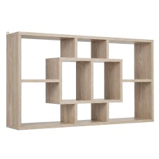 Artiss Floating Wall Shelves Bookshelf - Wood, 8 Compartments, 85x16x48cm, Versatile Freestanding or Wall-Mounted Design
