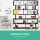 Artiss RIVA 6-Tier Black Bookshelf - Stylish S-Shape Display, Durable, Easy Assembly, Perfect for Home or Office