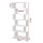 Artiss RIVA White 6-Tier S-Shape Bookshelf - Versatile Display, Sturdy Particle Board, 80x23.5x192cm, Easy Assembly