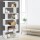 Artiss RIVA White 6-Tier S-Shape Bookshelf - Versatile Display, Sturdy Particle Board, 80x23.5x192cm, Easy Assembly