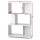 Artiss Bookshelf, 3-Tier Zig Zag Design, 12mm Particle Board, 60x23.5x98cm, White, Modern Display Shelf