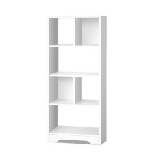 Artiss Bookshelf 4-Tier Display Shelf, Particle Board, White, 48x24x121cm, Sleek, Compact, Easy Assembly