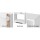 Artiss Bookshelf 4-Tier Display Shelf, Particle Board, White, 48x24x121cm, Sleek, Compact, Easy Assembly