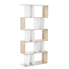 Artiss 5-Tier Bookshelf RITA - White & Oak Display Shelf, Sturdy Particle Board, 80x30x180cm, Home/Office Storage Artiss 5-Tier Bookshelf RITA - White & Oak Display Shelf, Sturdy Particle Board, 80x30x180cm, Home/Office Storage