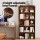 Artiss 5-Tier Walnut Bookshelf, 6 Adjustable Shelves, Anti-Tip Kit, 90x30x182cm, Easy Assembly, 1-Year Warranty