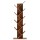 Artiss Tree Bookshelf 9 Tiers, Walnut, 15mm Particle Board, 50x25x141cm, Stylish Tree Design, Durable, Easy Assembly