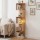Artiss 5-Tier S-Shaped Bookshelf Oak 40x40x154cm Particle Board Melamine 30kg Per Shelf Anti-Tip Kit