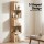 Artiss 5-Tier S-Shaped Bookshelf Oak 40x40x154cm Particle Board Melamine 30kg Per Shelf Anti-Tip Kit