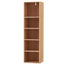 Artiss Bookshelf 5-Tier Pine Melamine 33x30x120cm - Elegant Storage Solution with Adjustable Shelves
