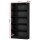Artiss Bookshelf 5 Tiers Particle Board Black 110x40x170cm - Elegant Storage & Display with Adjustable Shelves