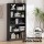 Artiss Bookshelf 5 Tiers Particle Board Black 110x40x170cm - Elegant Storage & Display with Adjustable Shelves