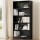 Artiss Bookshelf 5 Tiers Particle Board Black 110x40x170cm - Elegant Storage & Display with Adjustable Shelves