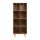 Artiss Bookshelf Bookcase, Walnut Particle Board, 4 Tiers, 60x30x150cm, Sturdy Design, Easy Assembly, Anti-Tip Safety