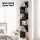 Artiss 5-Tier Black Wall Shelf Bookshelf - Floating Corner Design, Space-Saving, 19x19x123cm, Easy DIY Assembly