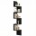 Artiss 5-Tier Black Wall Shelf Bookshelf - Floating Corner Design, Space-Saving, 19x19x123cm, Easy DIY Assembly