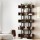 Artiss Walnut 5-Tier Bookshelf: E1 Particle Board & Metal Frame, 20kg/Shelf, 80x31x182cm, Anti-Tip Kit Included